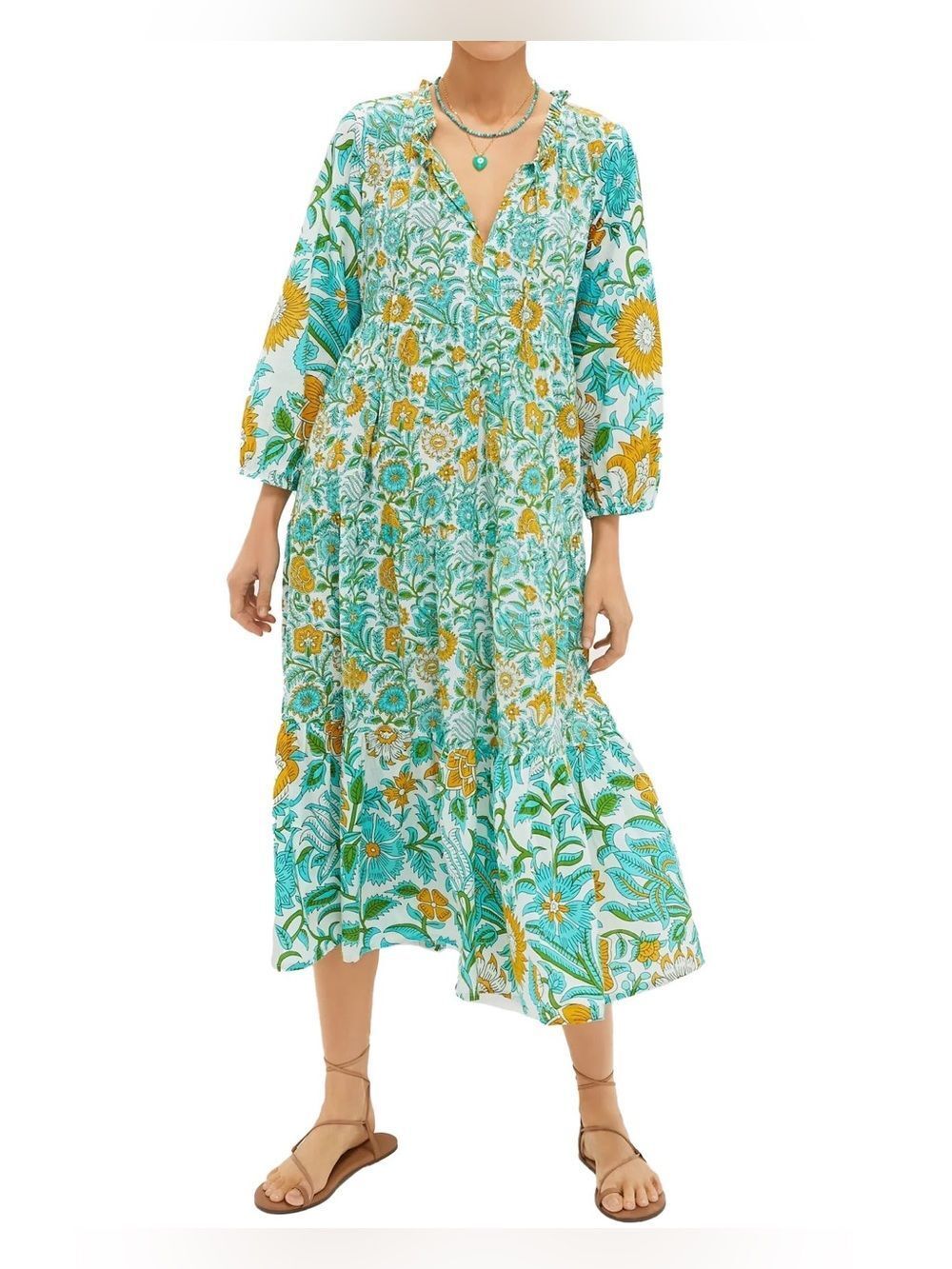 Tuckernuck size LARGE bohemian maxi dress
